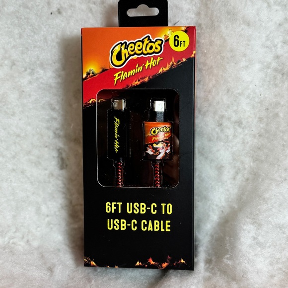 Cheetos | Computers, Laptops & Parts | Flamin Hot Cheetos 6ft Usb C To ...